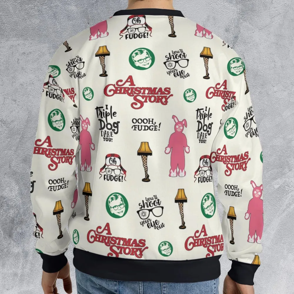 A Christmas Story Pattern All-over Print Sweatshirt - 2