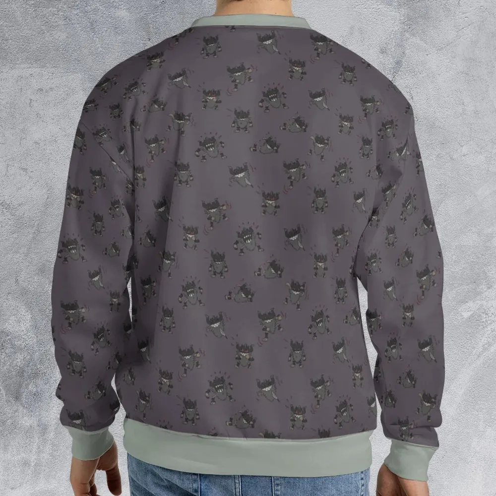 Perrrrrserker Pokemon Pattern All-over Print Sweatshirt - 2