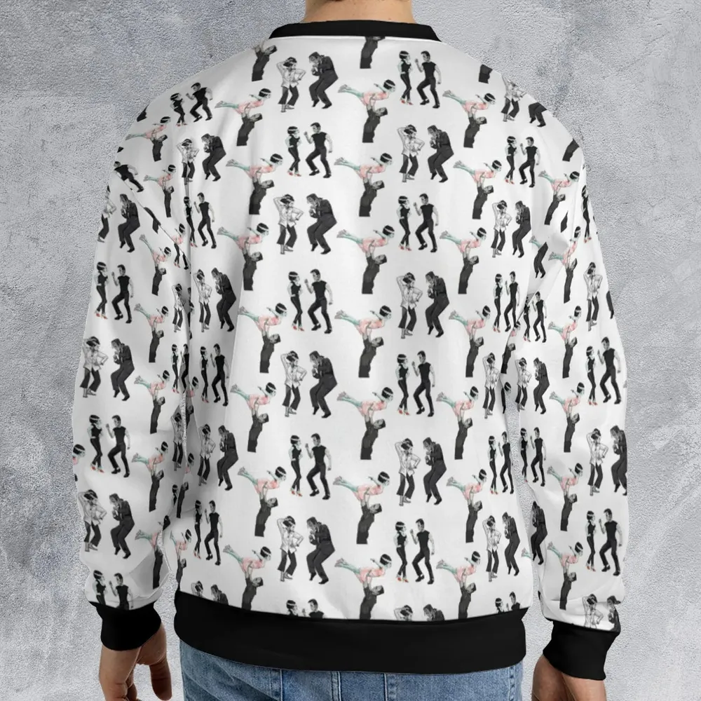 Frankenstein And Bride Dance Movies Dance Scene Mashup All-over Print Sweatshirt - 2