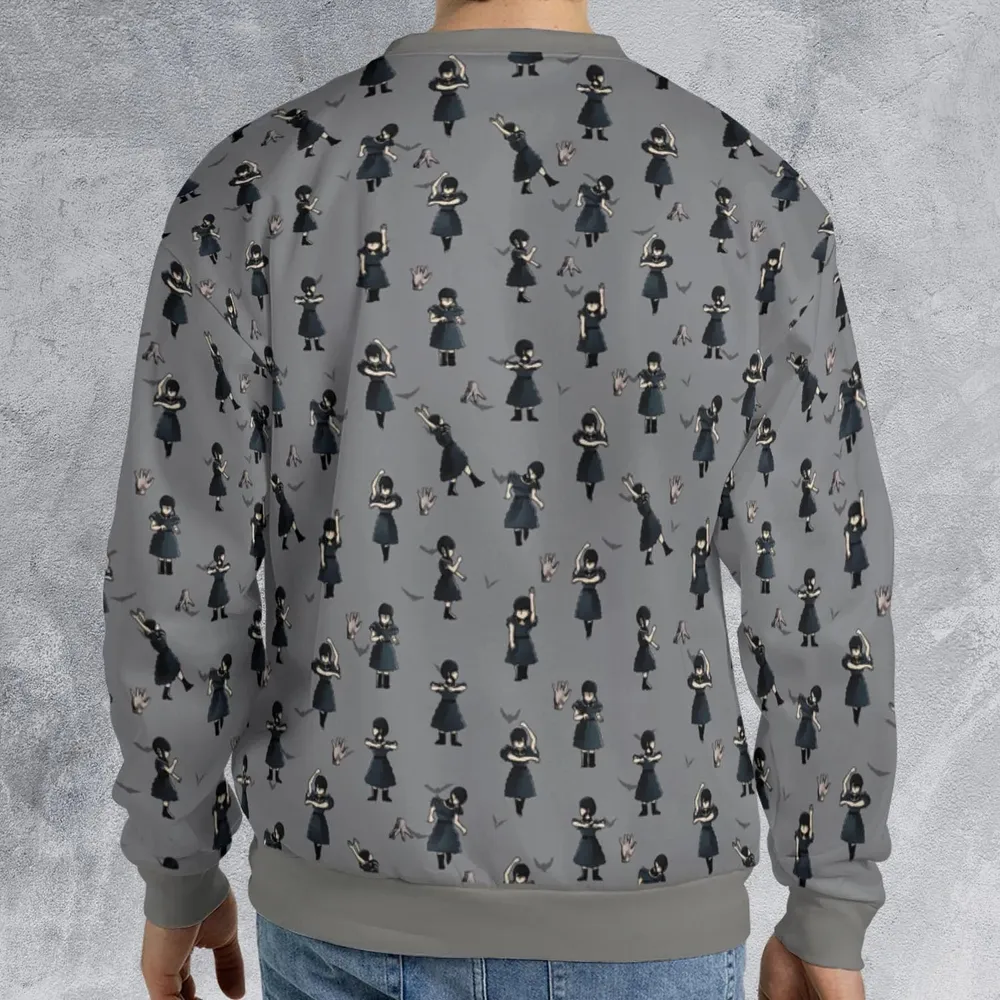 Wednesday Dance Pattern All-over Print Sweatshirt - 2