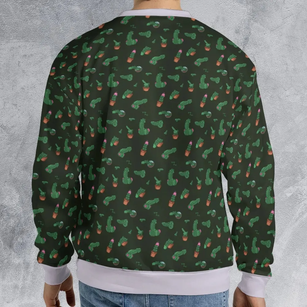 Funny Plants Pattern All-over Print Sweatshirt - 2