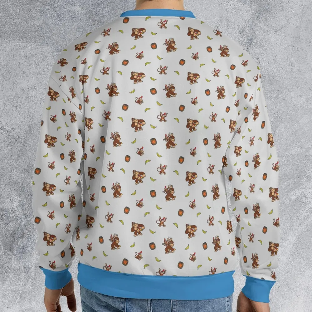 Nintendo Donkey Kong Characters Pattern All-over Print Sweatshirt - 2