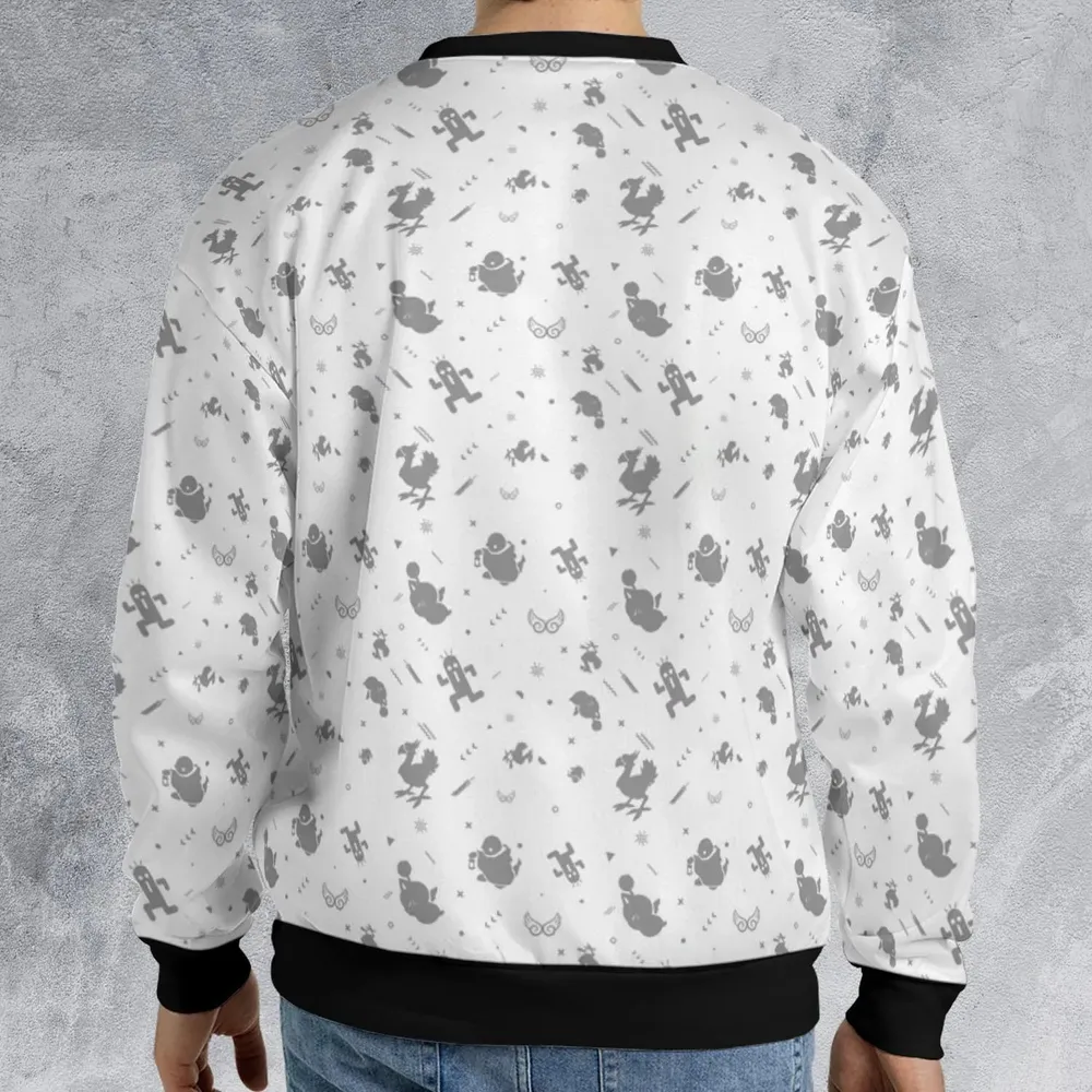 Final Fantasy Creatures Pattern All-over Print Sweatshirt - 2