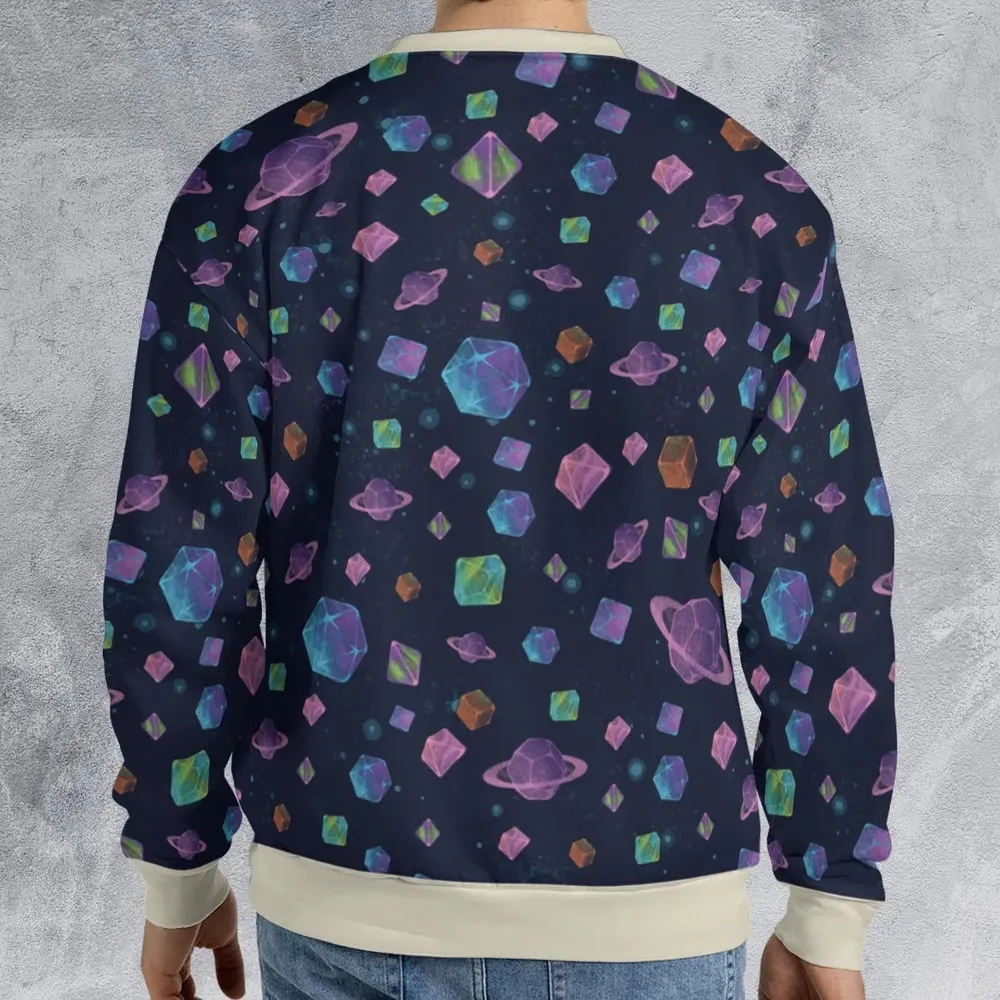 Galaxy Of Dices DnD Pattern All-over Print Sweatshirt - 2