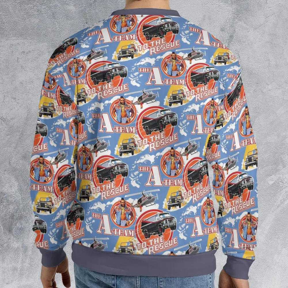 To The Rescue The A Team Pattern All-over Print Sweatshirt - 2