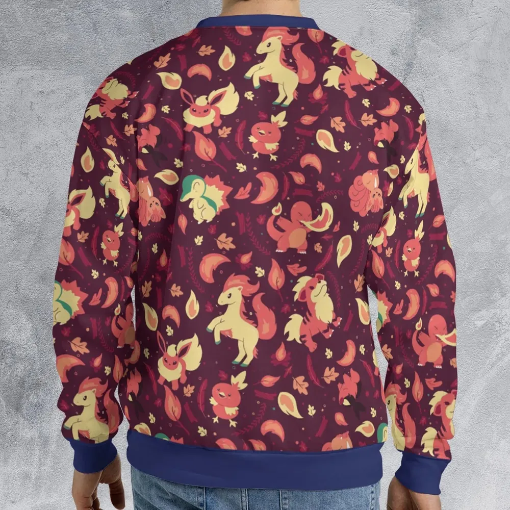 Fire Pokemon Pattern All-over Print Sweatshirt - 2