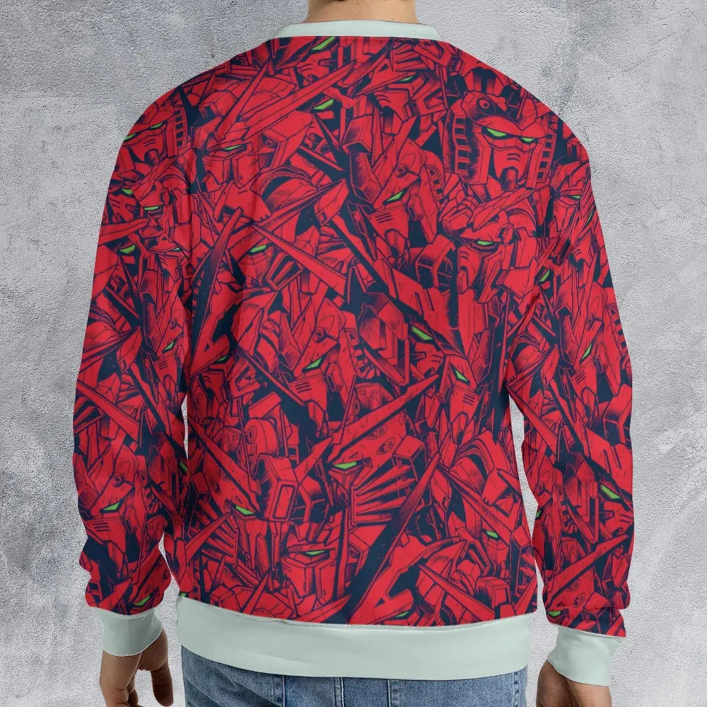Gundam Camo Magenta Gundam All-over Print Sweatshirt - 2