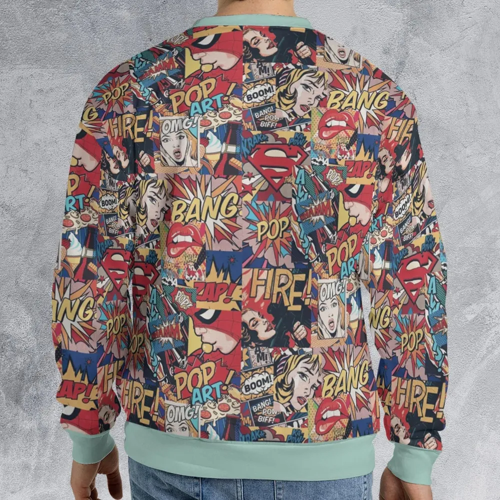 Pop Art All-over Print Sweatshirt - 2