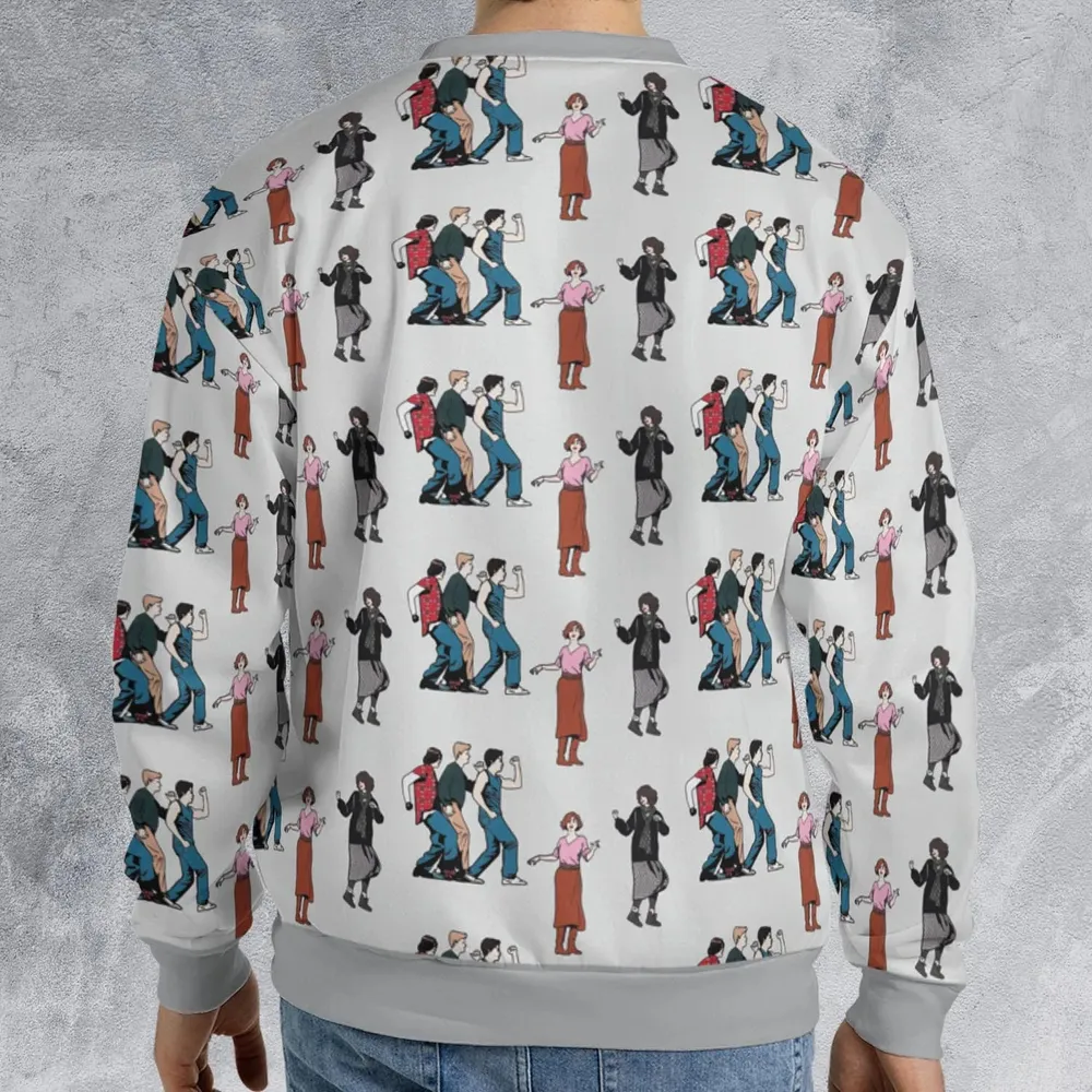 The Breakfast Club Characters Pattern All-over Print Sweatshirt - 2
