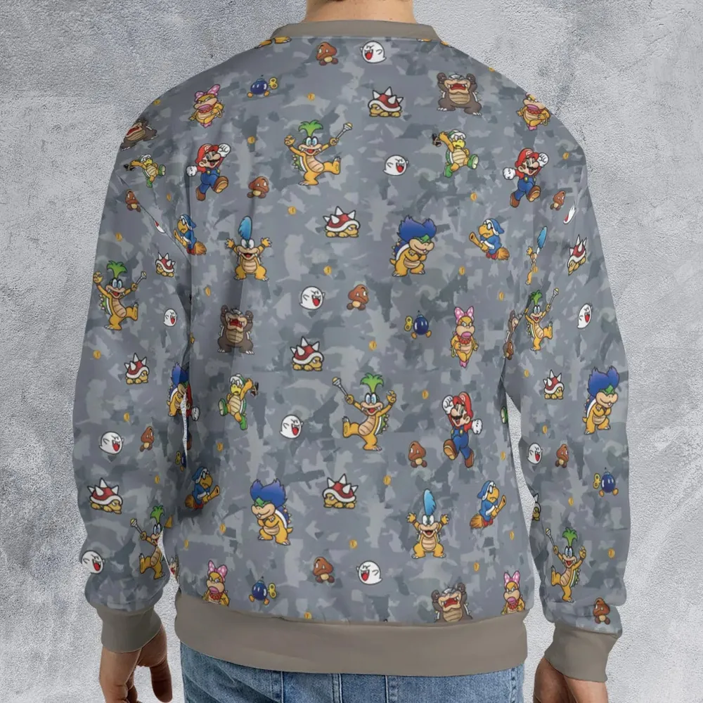 Super Mario Nintendo Video Game All-over Print Sweatshirt - 2