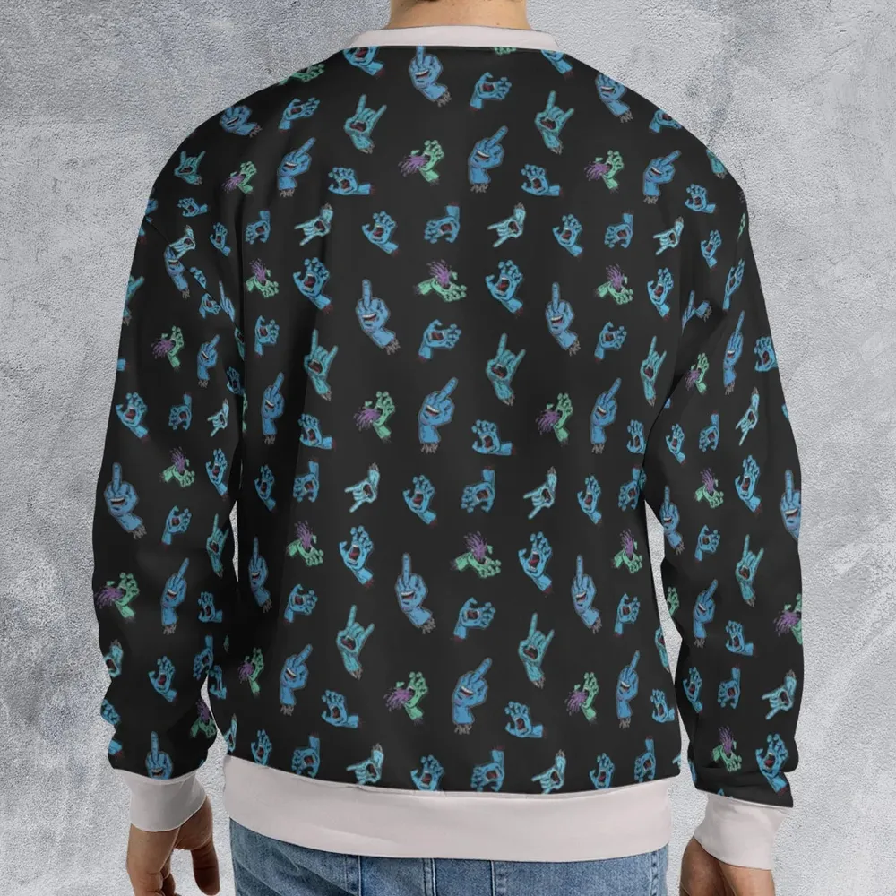 Santa Cruz Screaming Hand All-over Print Sweatshirt - 2