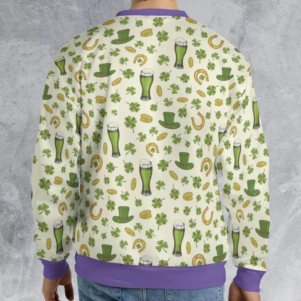 St.Patrick’s Day Pattern All-over Print Sweatshirt - 2