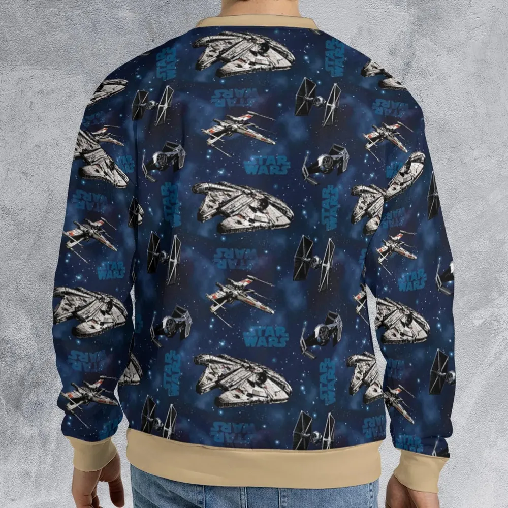 Star Wars Ships Pattern All-over Print Sweatshirt - 2