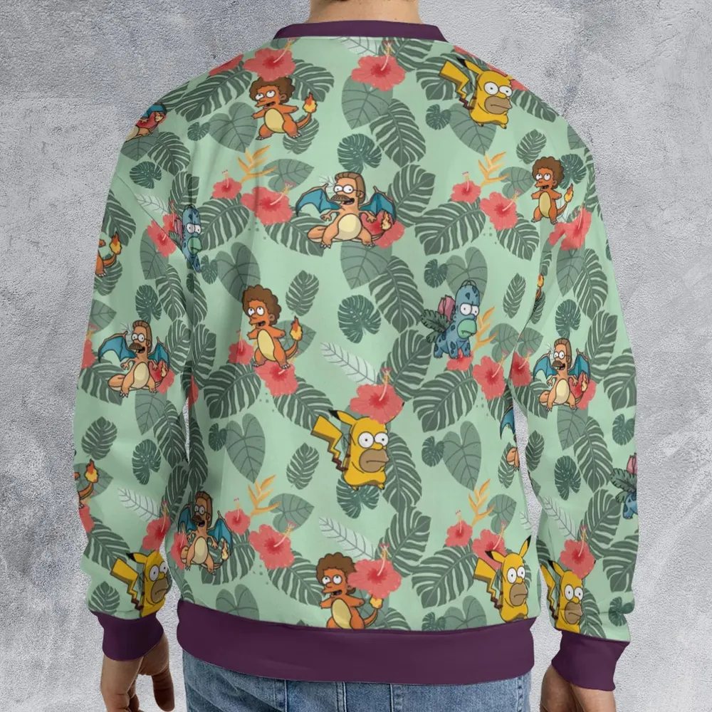Simpsonmon The Simpsons Pokemon Mashup All-over Print Sweatshirt - 2
