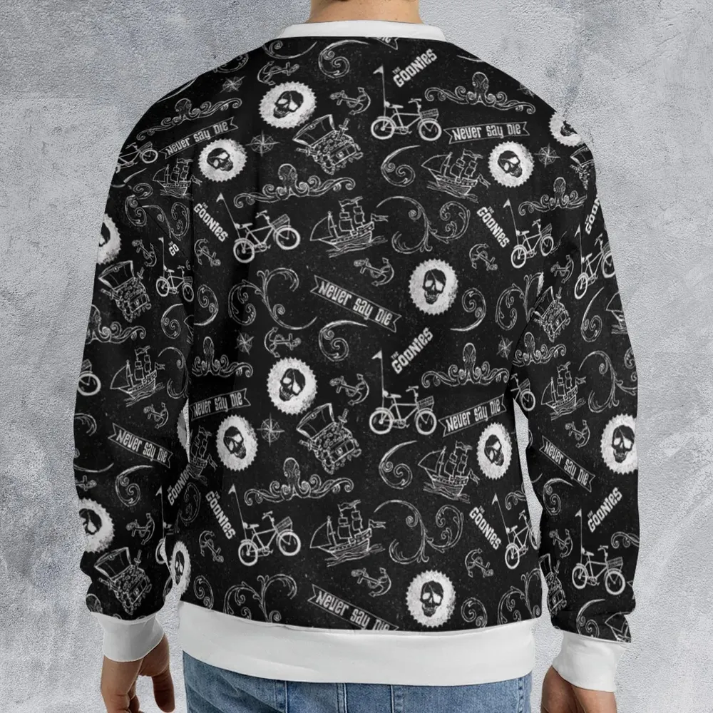 Never Say Die The Goonies Pattern All-over Print Sweatshirt - 2
