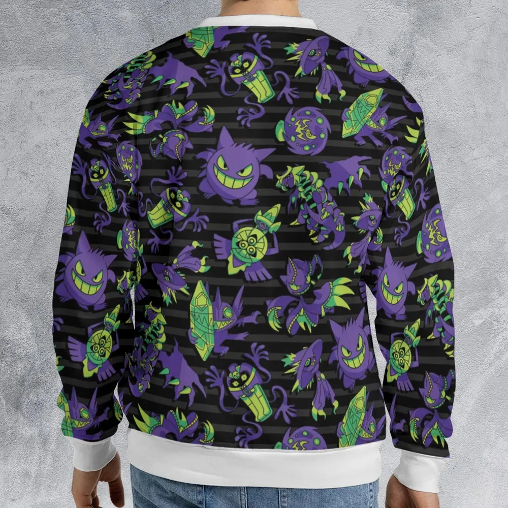 Ghost Type Pokemon Pattern All-over Print Sweatshirt - 2