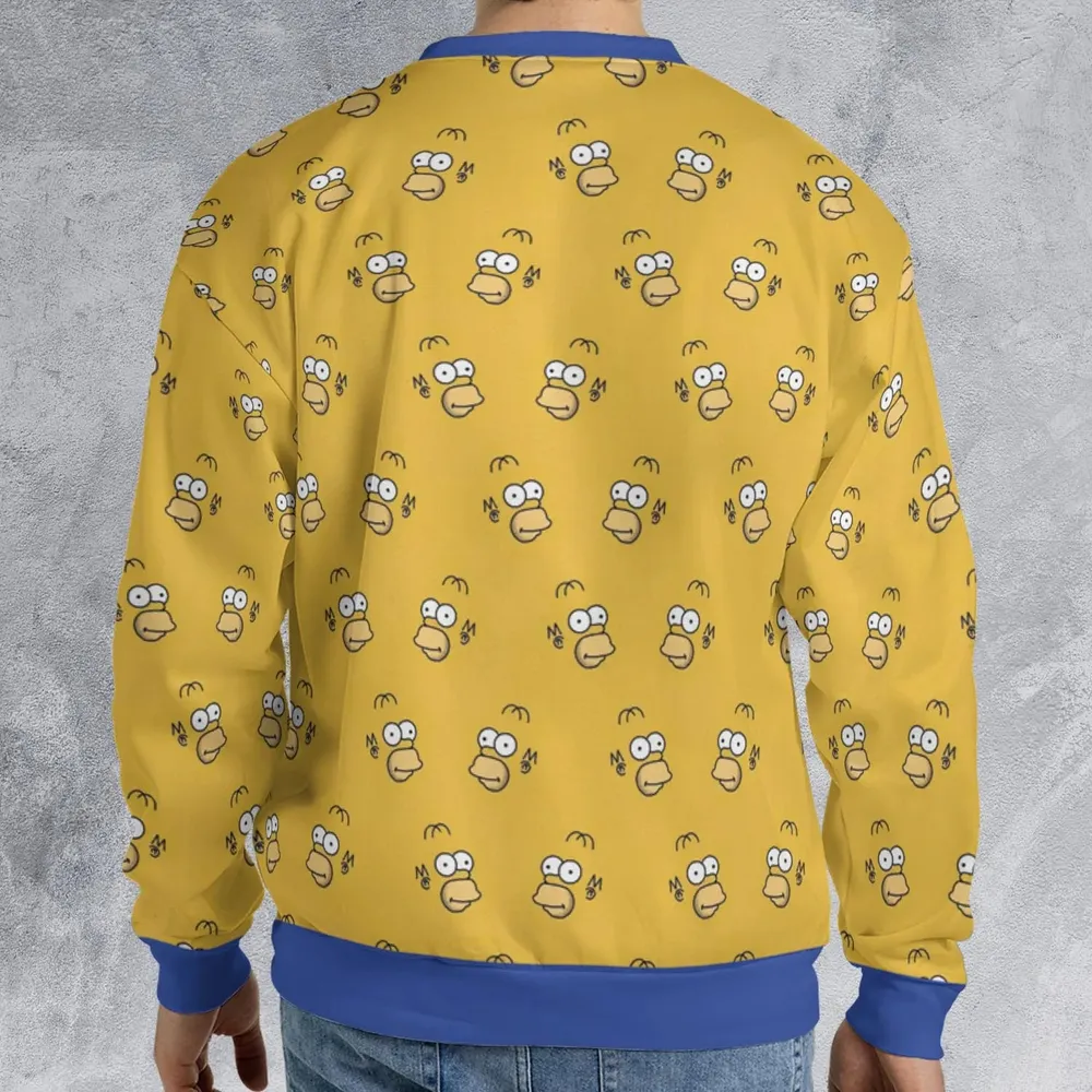Homer Simpson Pattern All-over Print Sweatshirt - 2