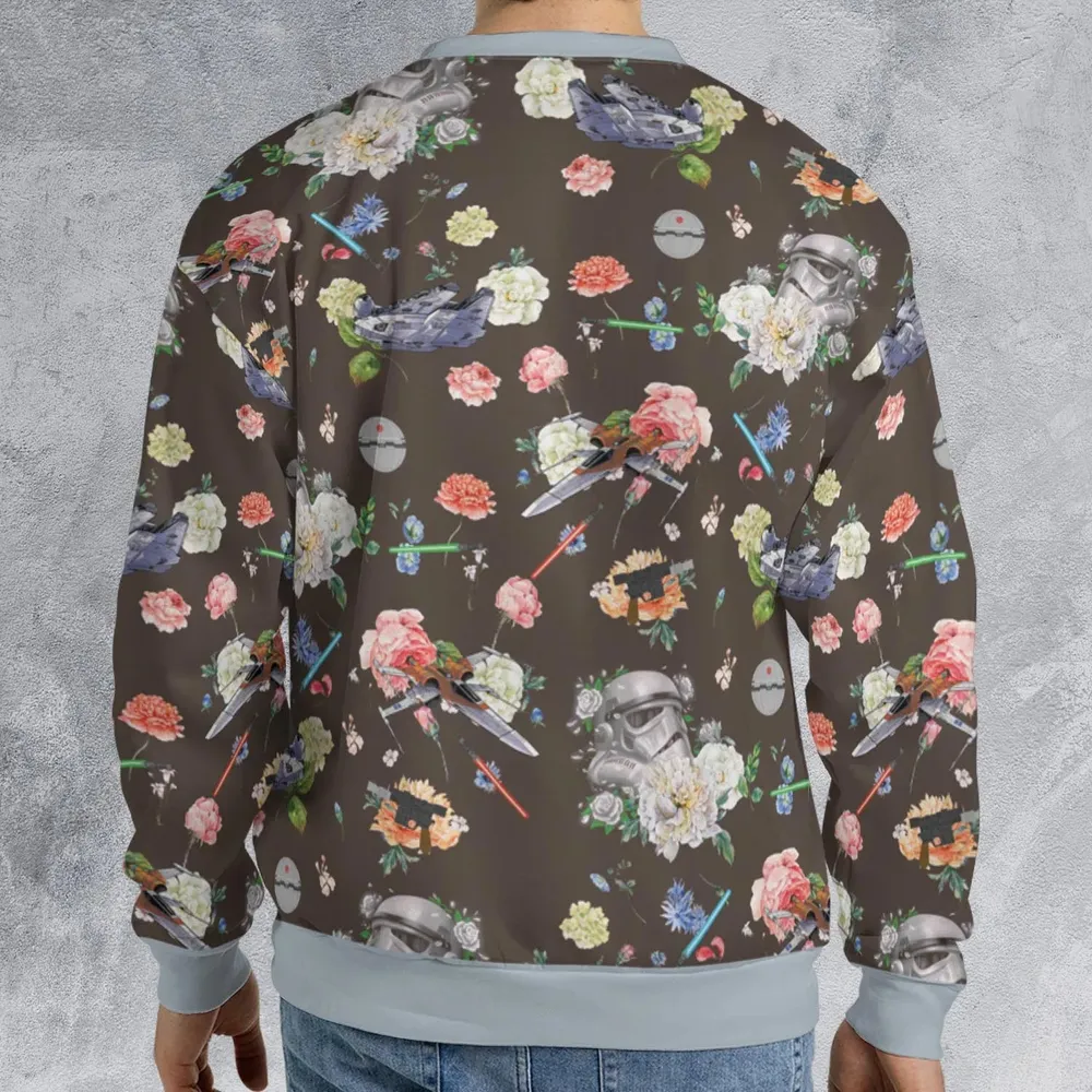 Stormtrooper Flower Vintage Pattern All-over Print Sweatshirt - 2