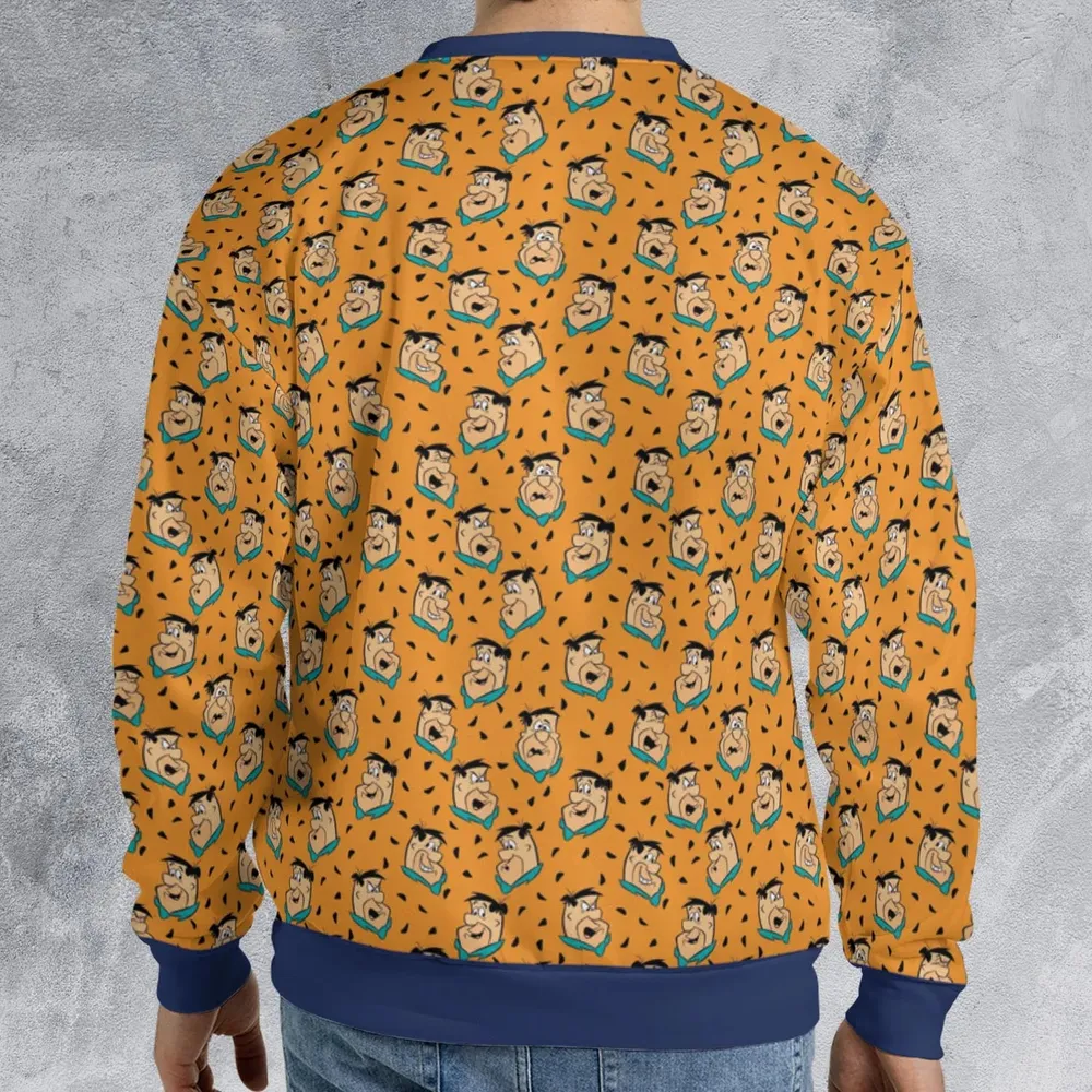 Fred Flintstone Expressions Pattern All-over Print Sweatshirt - 2