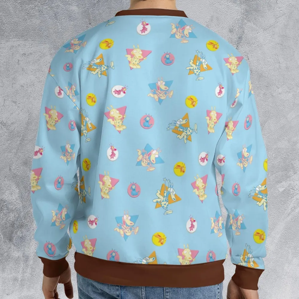 Rocko and Spunky Pattern Rocko's Modern Life All-over Print Sweatshirt - 2