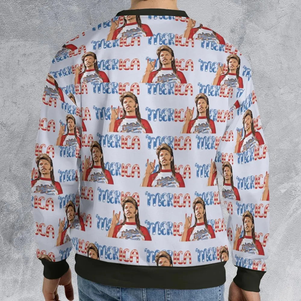Joe Dirt 'Merica 4th Of July Pattern All-over Print Sweatshirt - 2