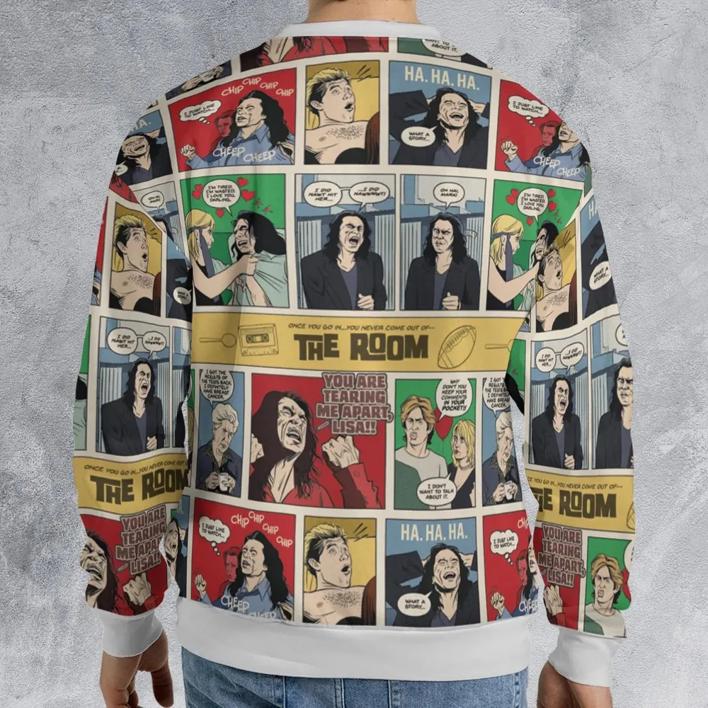 The Room Comic Style All-over Print Sweatshirt - 2