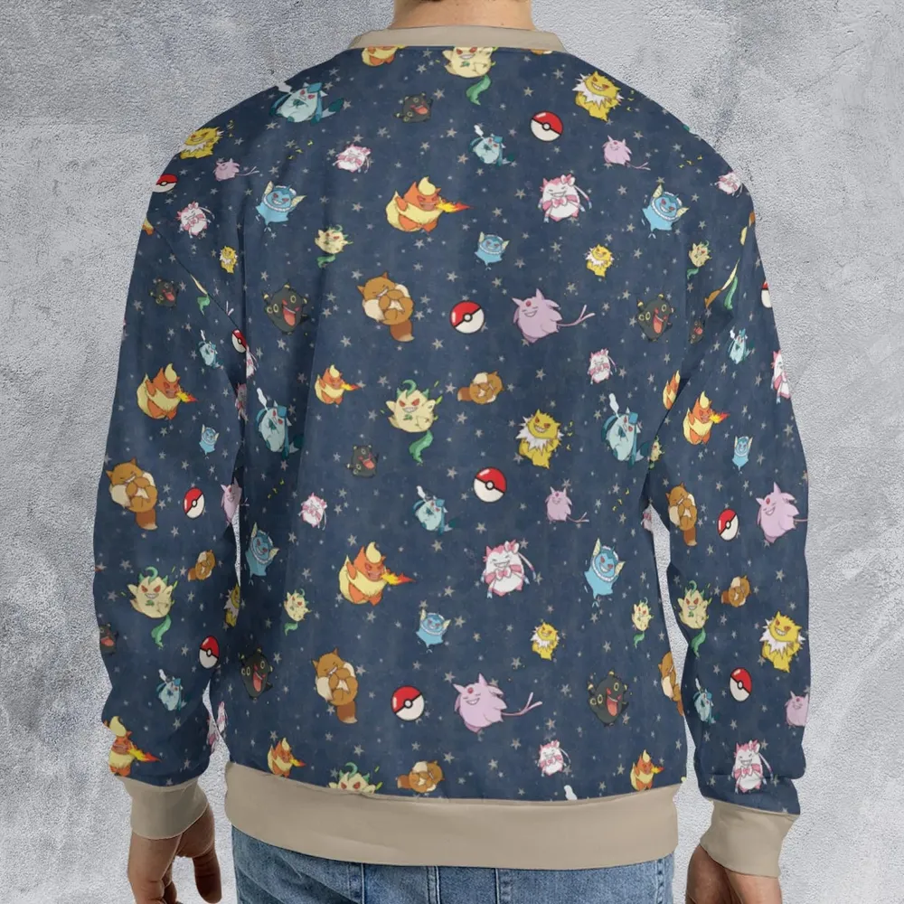Gengar as Eevee The Eeveelutions Pokemon All-over Print Sweatshirt - 2