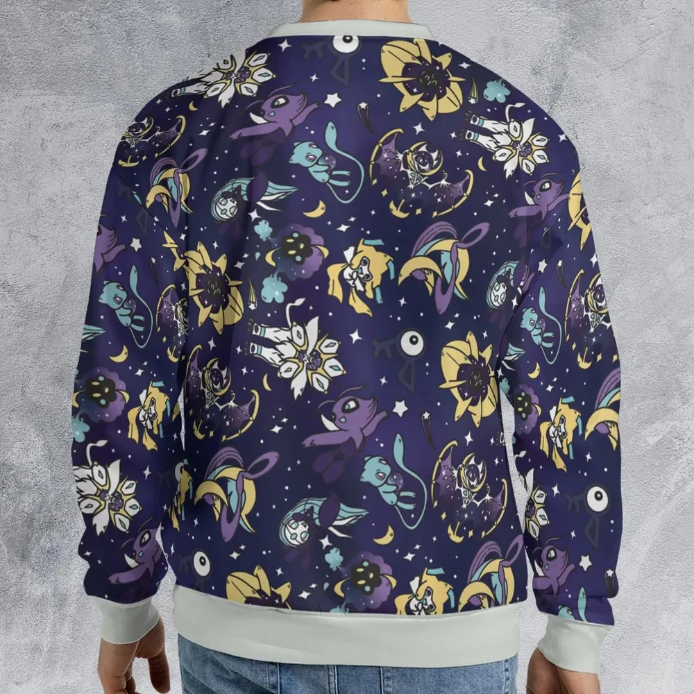 Galaxy Mew Psychic Type Pokemon All-over Print Sweatshirt - 2