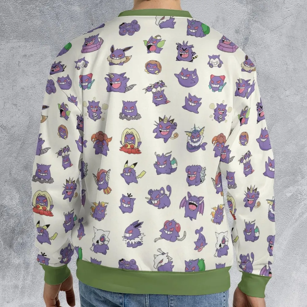 Gengar Cosplay Pokemon All-over Print Sweatshirt - 2