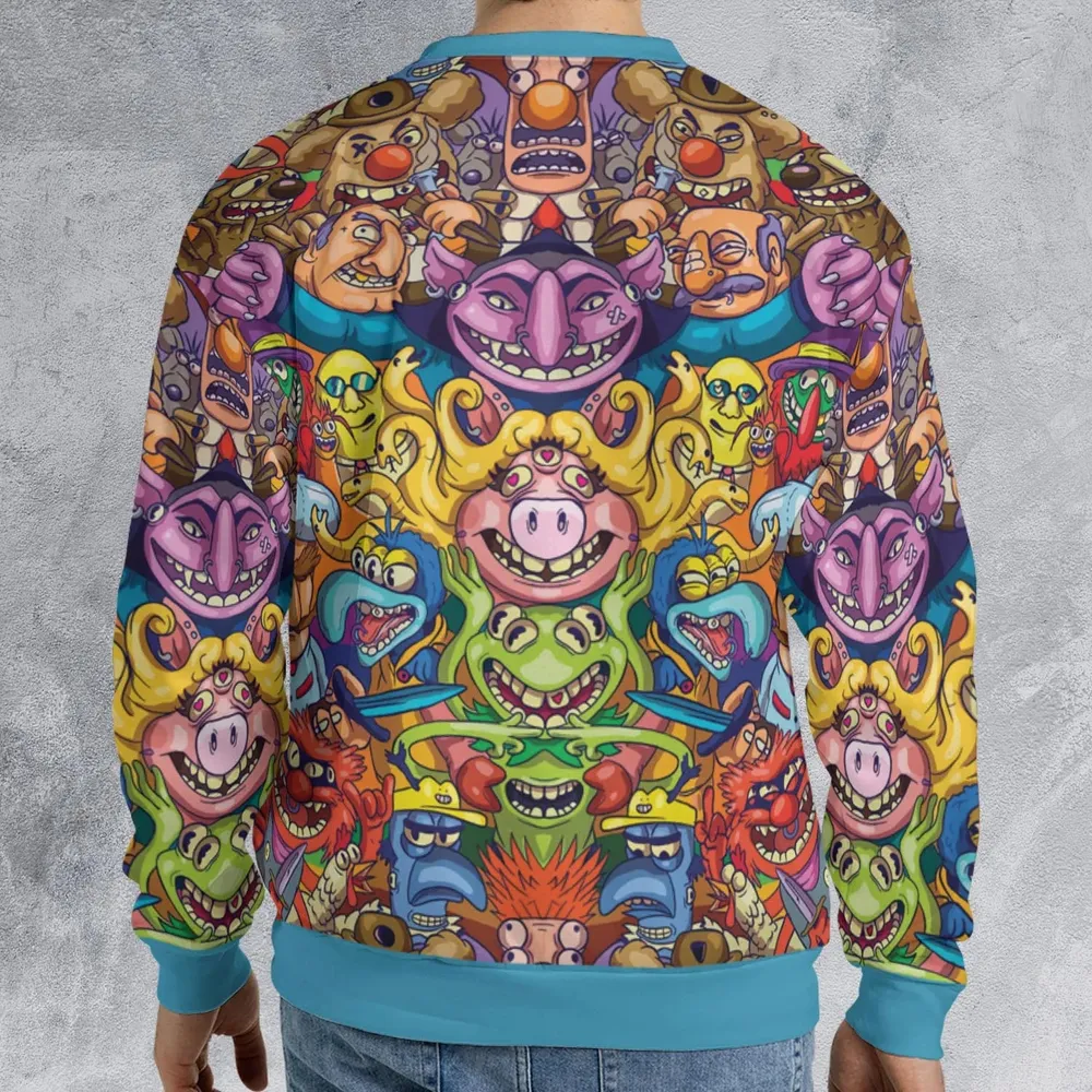 Monster Muppets The Muppets Characters All-over Print Sweatshirt - 2