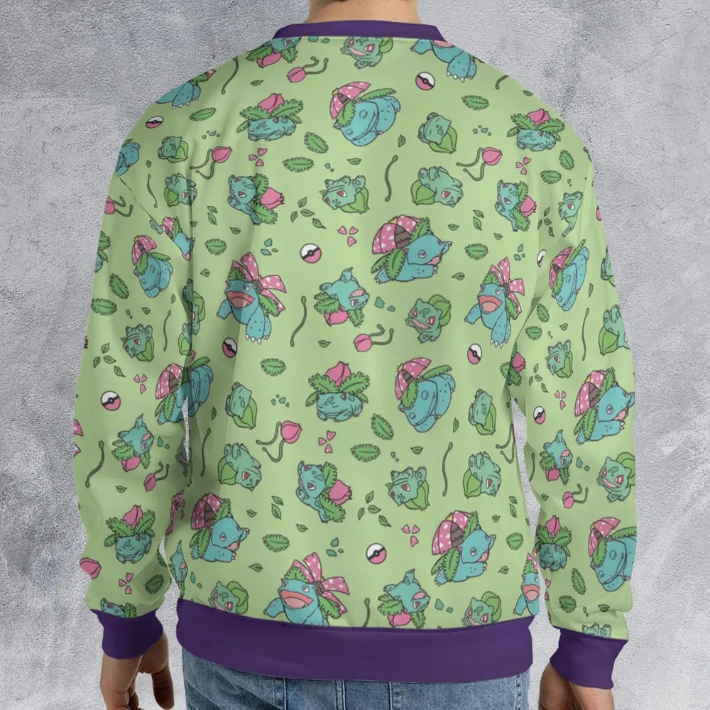 Venusaur Ivysaur and Bulbasaur Pokemon All-over Print Sweatshirt - 2