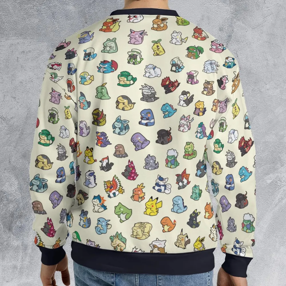 Pokemon In Substitute Style All-over Print Sweatshirt - 2