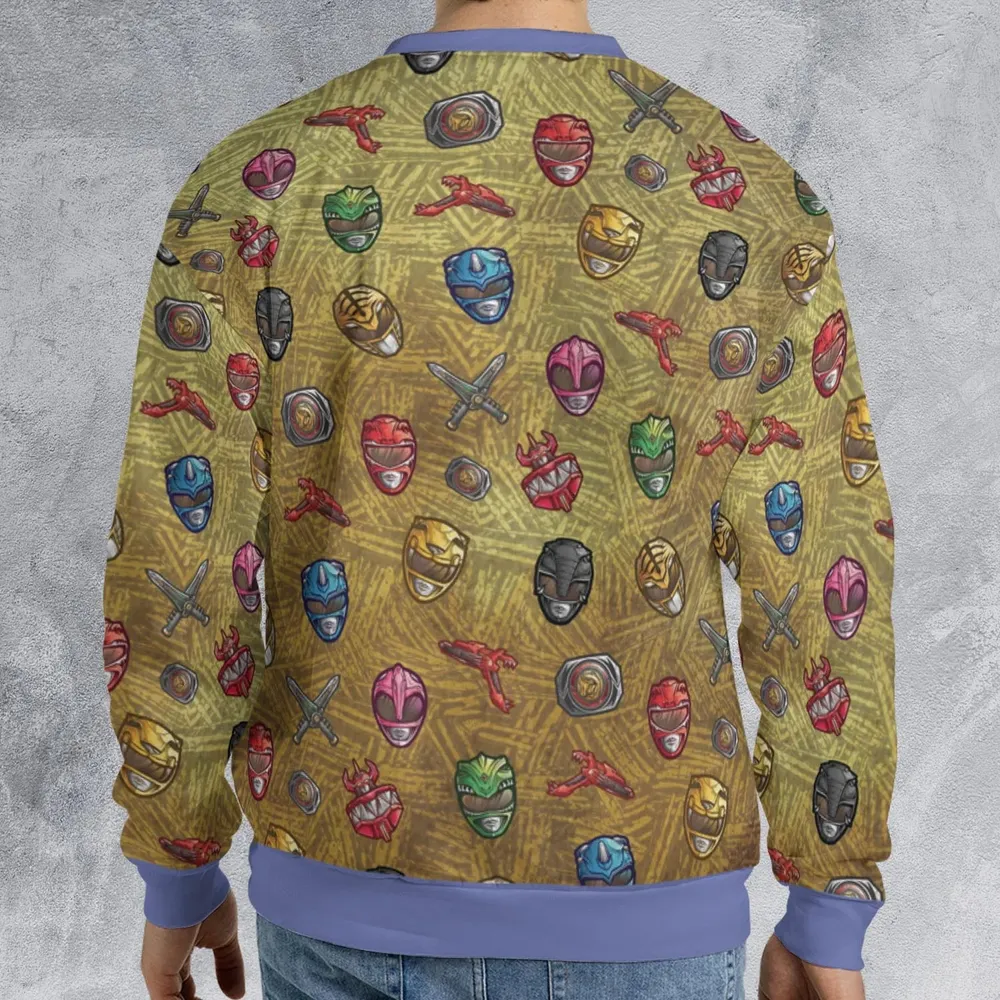 Power Team Mighty Morphin Power Rangers All-over Print Sweatshirt - 2