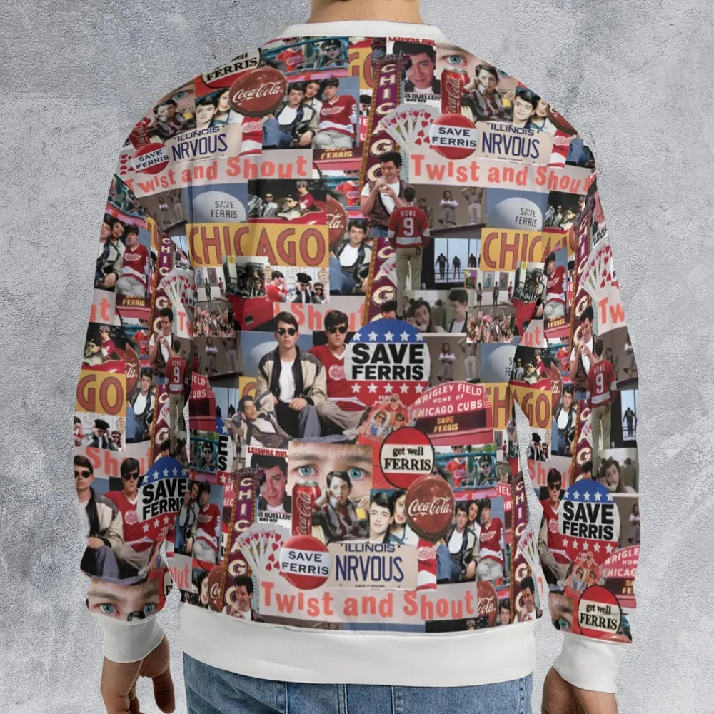 Vintage Aesthetic Ferris Bueller's Day Off All-over Print Sweatshirt - 2