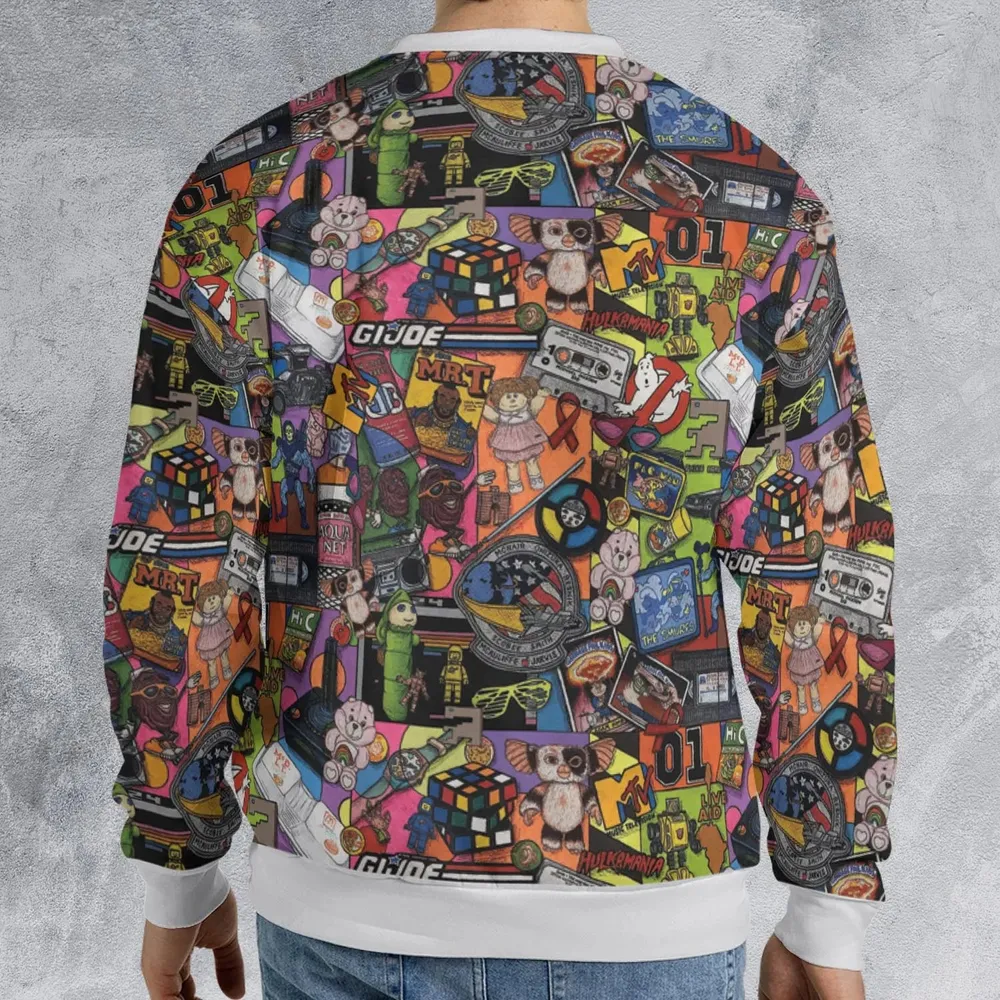 The 1980's. The Decade Of Greed All-over Print Sweatshirt - 2