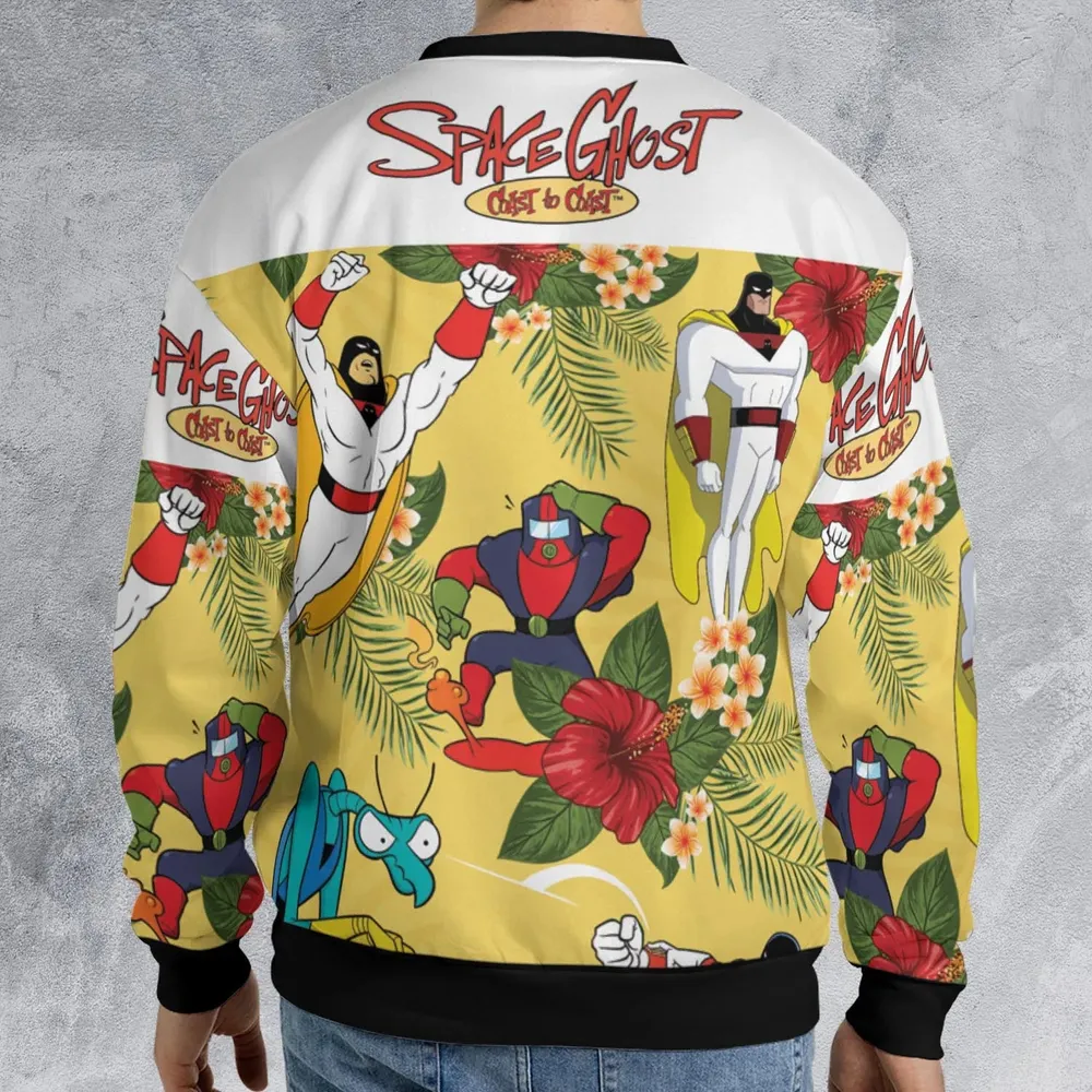 Space Ghost Coast to Coast Characters All-over Print Sweatshirt - 2