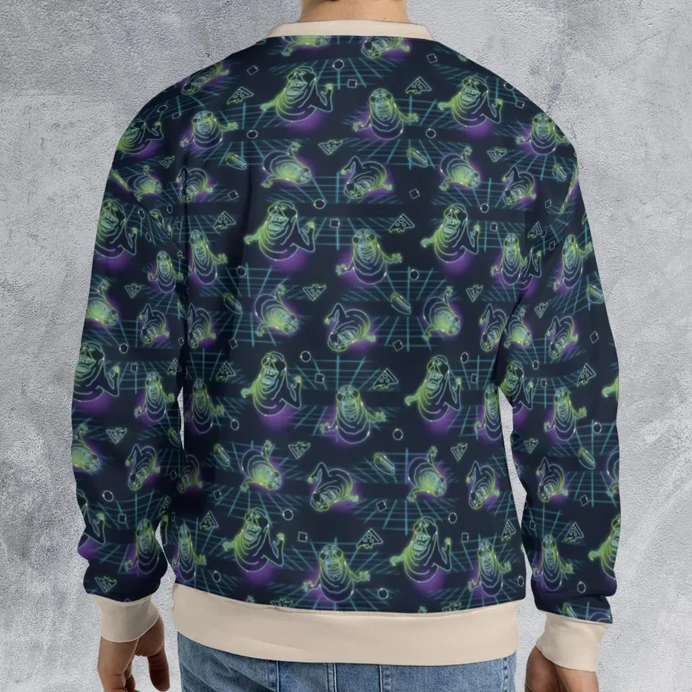 The Real Ghostbusters Slimer Classics Retro All-over Print Sweatshirt - 2