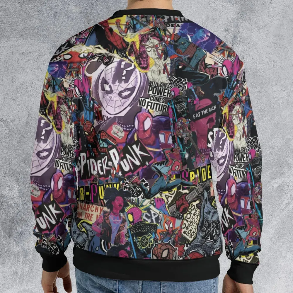 Spider-Punk Get Punked Across Spider-Verse All-over Print Sweatshirt - 2