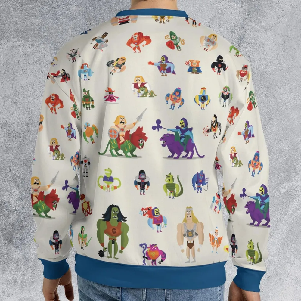 He-Man & Masters Of The Universe Characters Pattern All-over Print Sweatshirt - 2