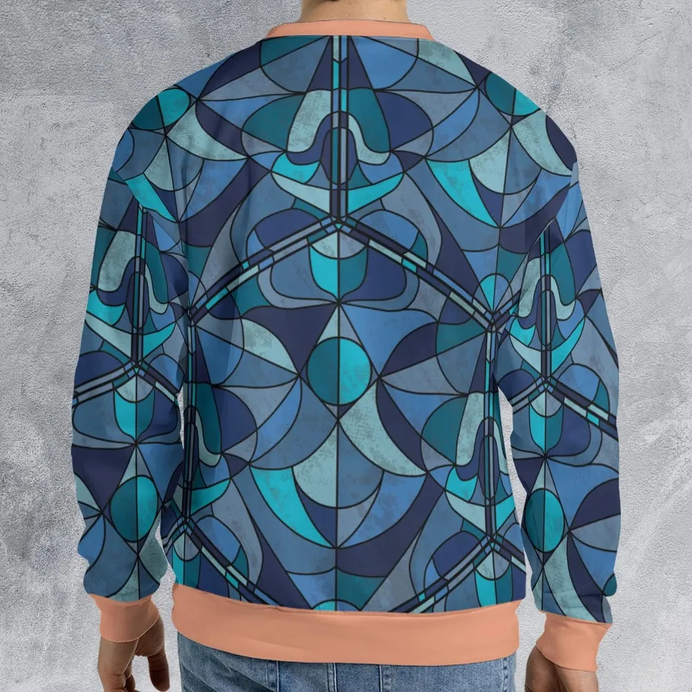 Stained Glass Monster RPG All-over Print Sweatshirt - 2