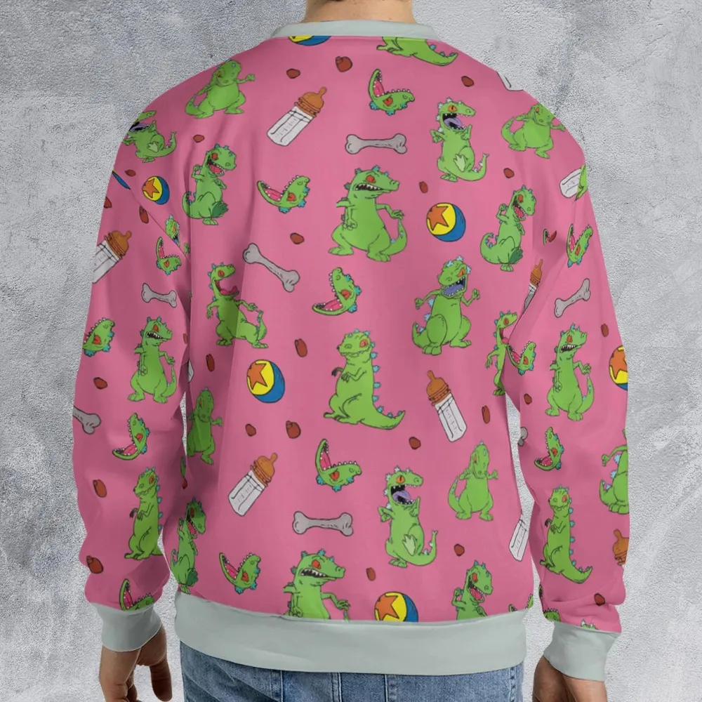 Rugrats Reptar Pattern All-over Print Sweatshirt - 2