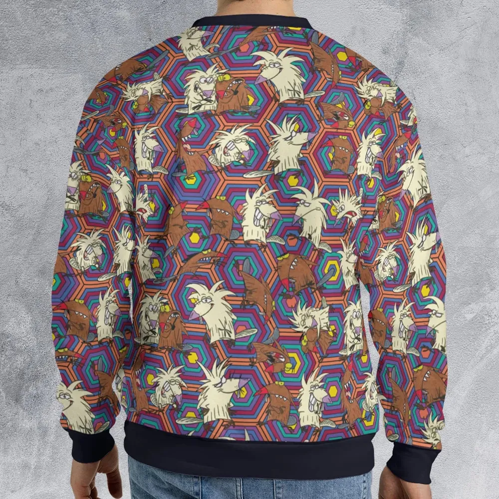 The Angry Beavers Pattern All-over Print Sweatshirt - 2