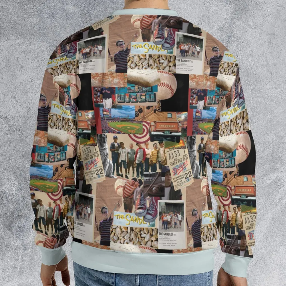 Memorable Baseball Movie Scenes Collage The Sandlot All-over Print Sweatshirt - 2