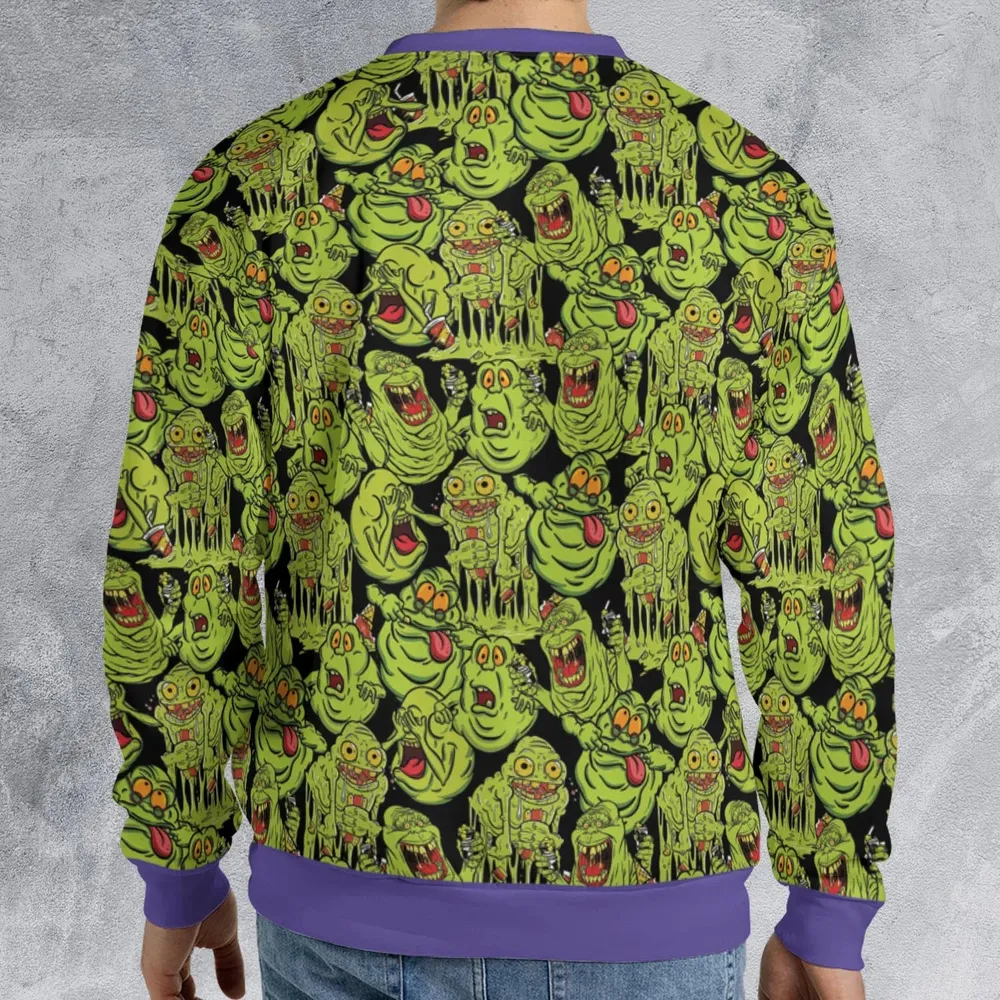 Funny Slimer Ghostbusters All-over Print Sweatshirt - 2