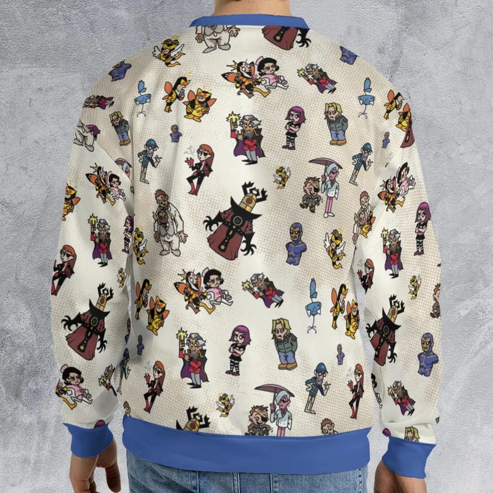 V Is For Venture The Venture Bros Villains All-over Print Sweatshirt - 2