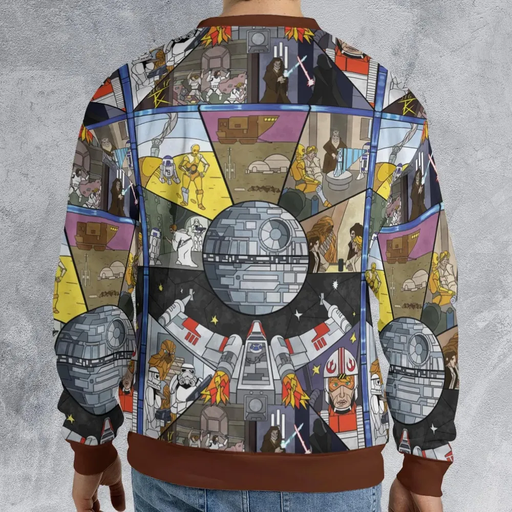 Stained Glass Star Wars All-over Print Sweatshirt - 2