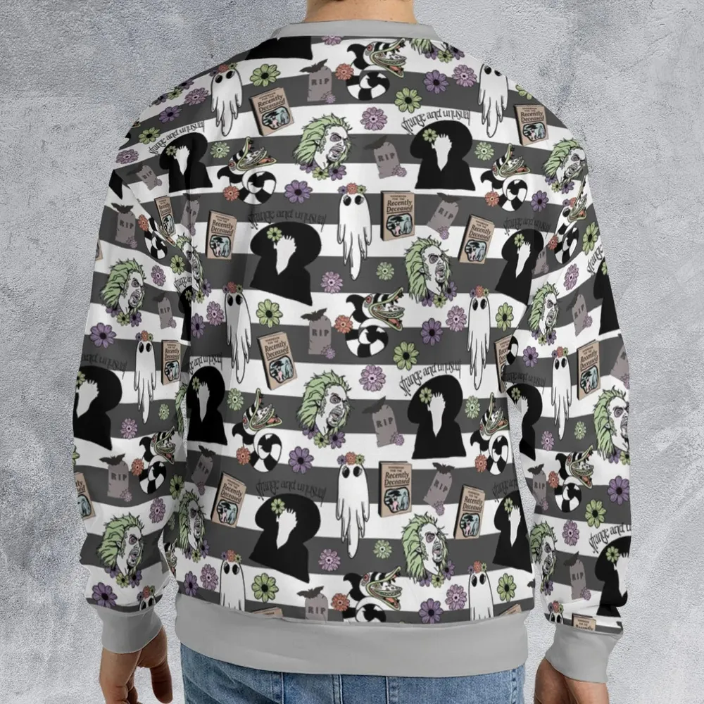 It's Showtime Halloween Beetlejuice All-over Print Sweatshirt - 2
