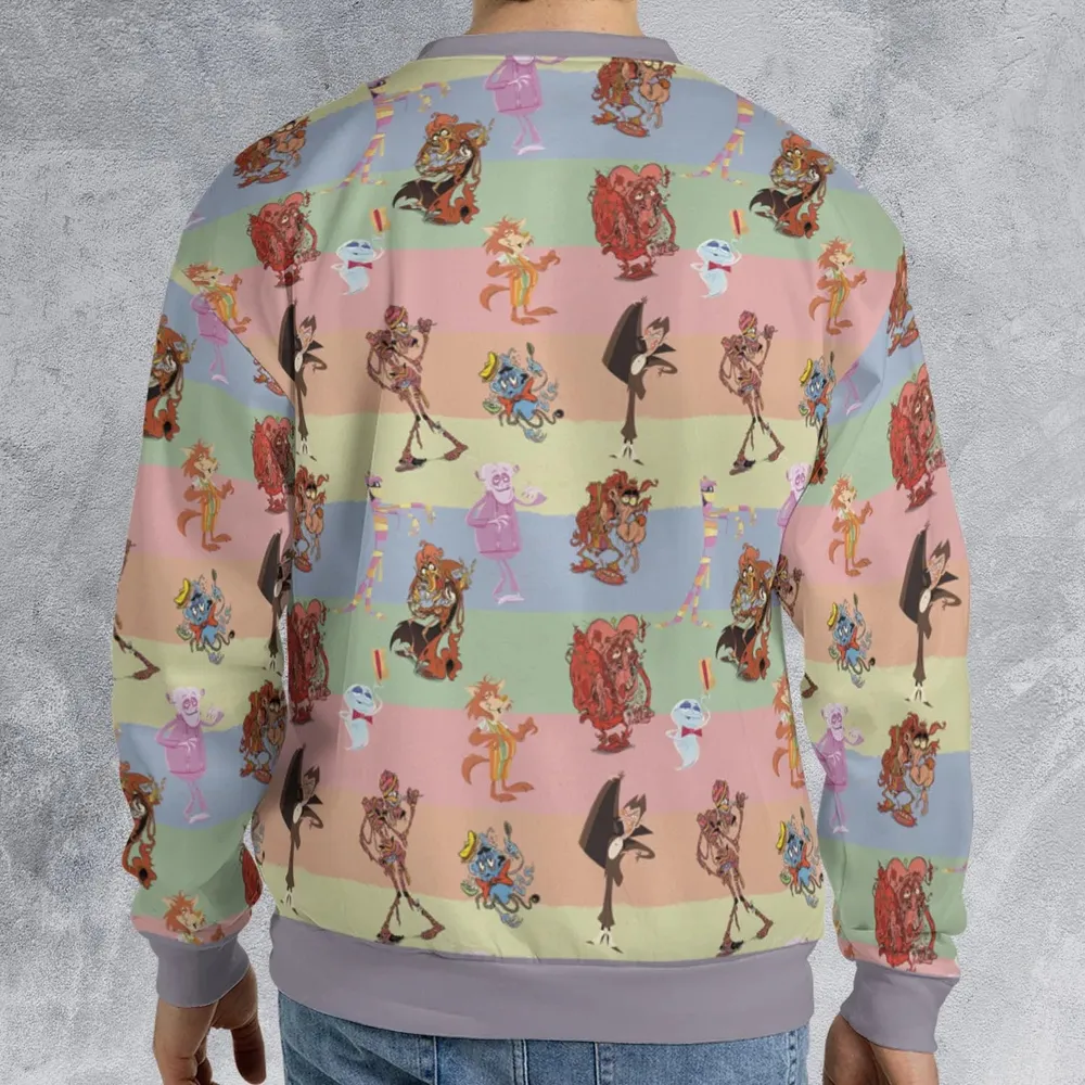 Spooky Monster Mash Cereal Monster All-over Print Sweatshirt - 2