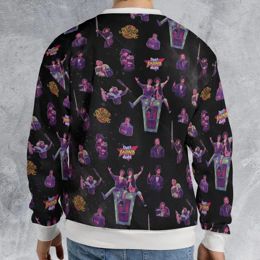 Wyld Stallyns Bill and Ted's Excellent Adventure Character All-over Print Sweatshirt - 2
