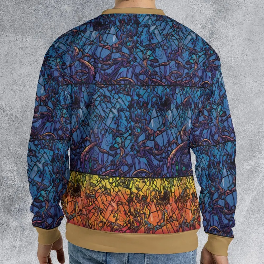 Stained Glass Cthulhu H.P Lovecraft All-over Print Sweatshirt - 2